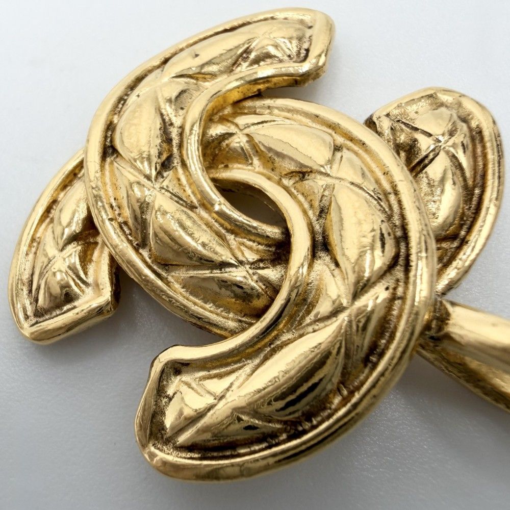 Chanel Pendant Quilted CC Logo Gold Plated — view 6
