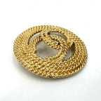 Chanel Brooch Chain CC Logo Vintage 2 8 Gold — view 3