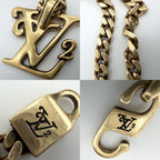 Louis Vuitton Necklace Collier Squared LV Pendant Gold — view 6