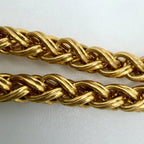 Chanel Necklace CC Logo Chain Vintage Gold Plated — view 8