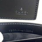 Gucci Clutch GG Embossed Second Leather Black Silver — view 5