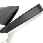 Gucci Clutch GG Embossed Second Leather Black Silver — view 6