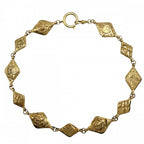 Chanel Necklace Logo Mademoiselle Vintage Gold Plated