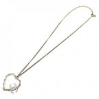 Chanel Necklace CC Logo Heart Pendant Star Chain Rhinestone Gold — view 5