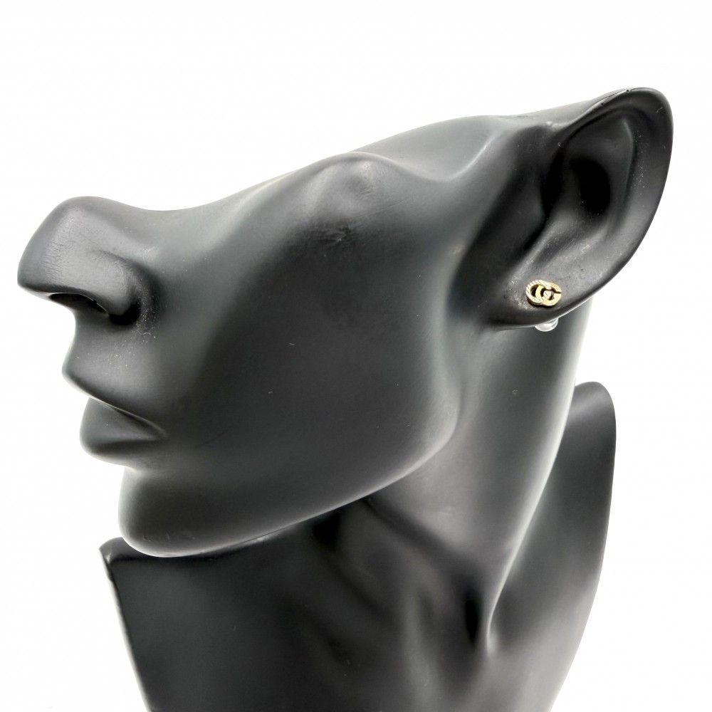Gucci Earrings GG Running 18k YG Small Simple Gold — view 2