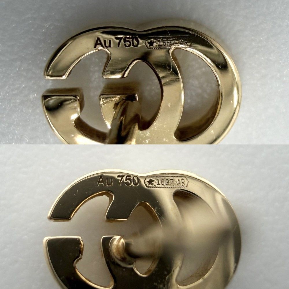 Gucci Earrings GG Running 18k YG Small Simple Gold — view 5