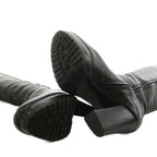 Prada Sport Long Boots Heels Leather 36 Black — view 5