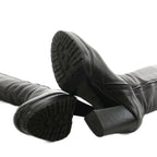 Prada Sport Long Boots Heels Leather 36 Black — view 8