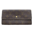 Louis Vuitton Monogram Pochette Porte Monet Cles Wallet Brown