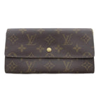 Louis Vuitton Monogram Pochette Porte Monet Cles Wallet Brown