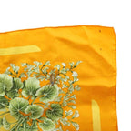 Hermes la Prairie Grassland Carre 90 Scarf Silk Multi Color Orange Green SS — view 4
