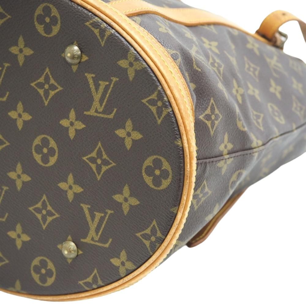 Louis Vuitton Bucket GM Monogram Leather Shoulder Bag Brown — view 5