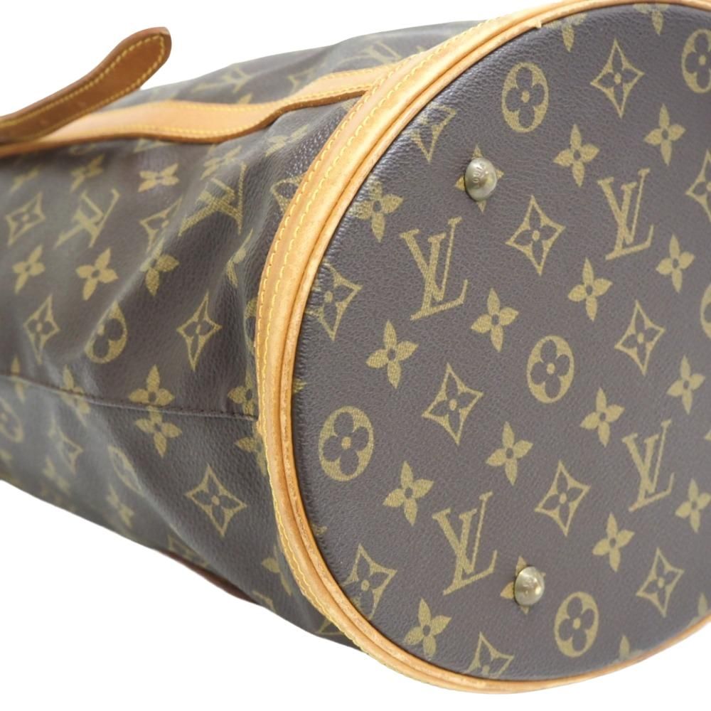 Louis Vuitton Bucket GM Monogram Leather Shoulder Bag Brown — view 4