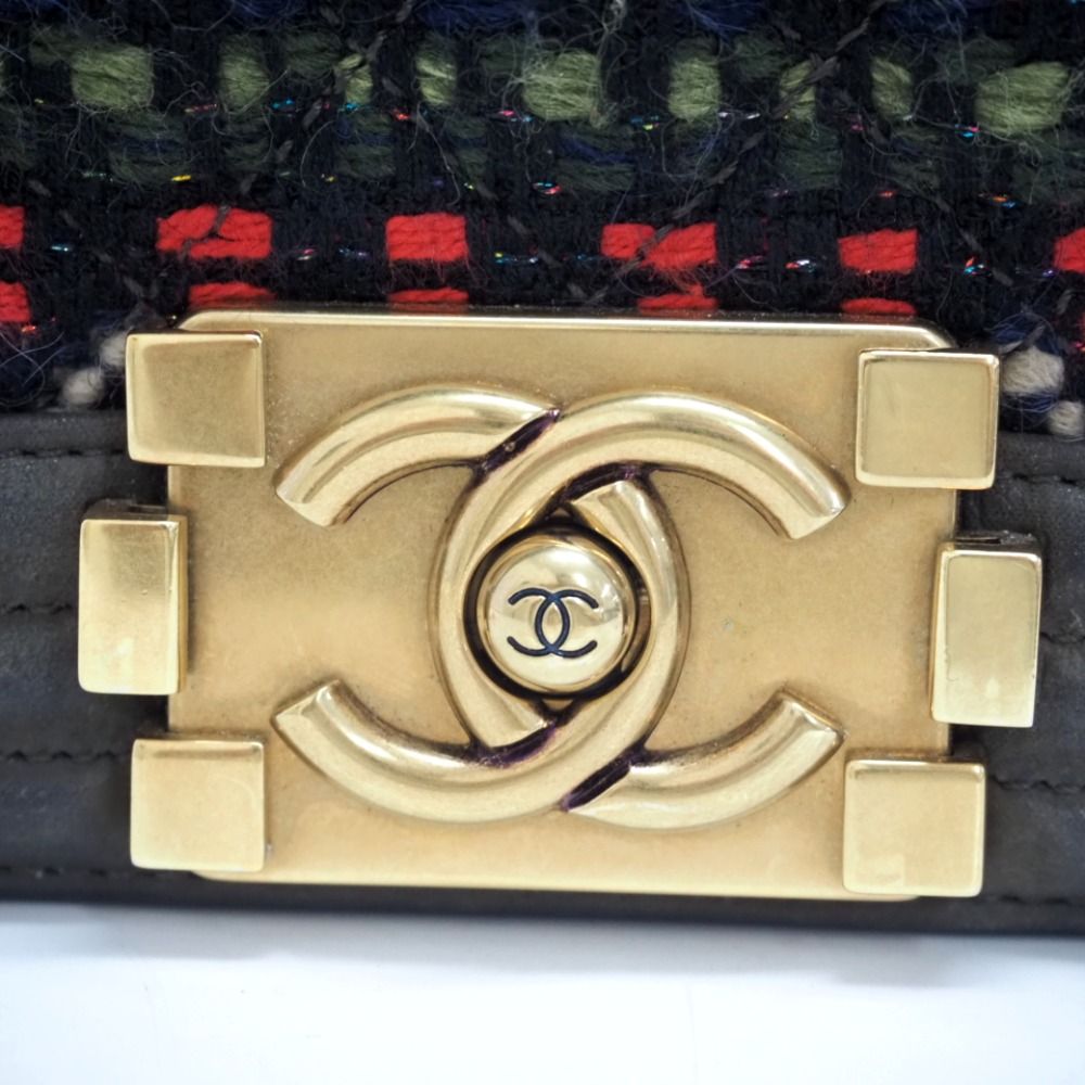 Chanel CC Logo Chain Shoulder Leather Bag Khaki Brands — view 6