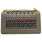 Chanel CC Logo Chain Shoulder Leather Bag Khaki Brands — view 2