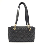 Chanel Wild Stitch CC Logo Lambskin Shoulder Bag Black Brands — view 2