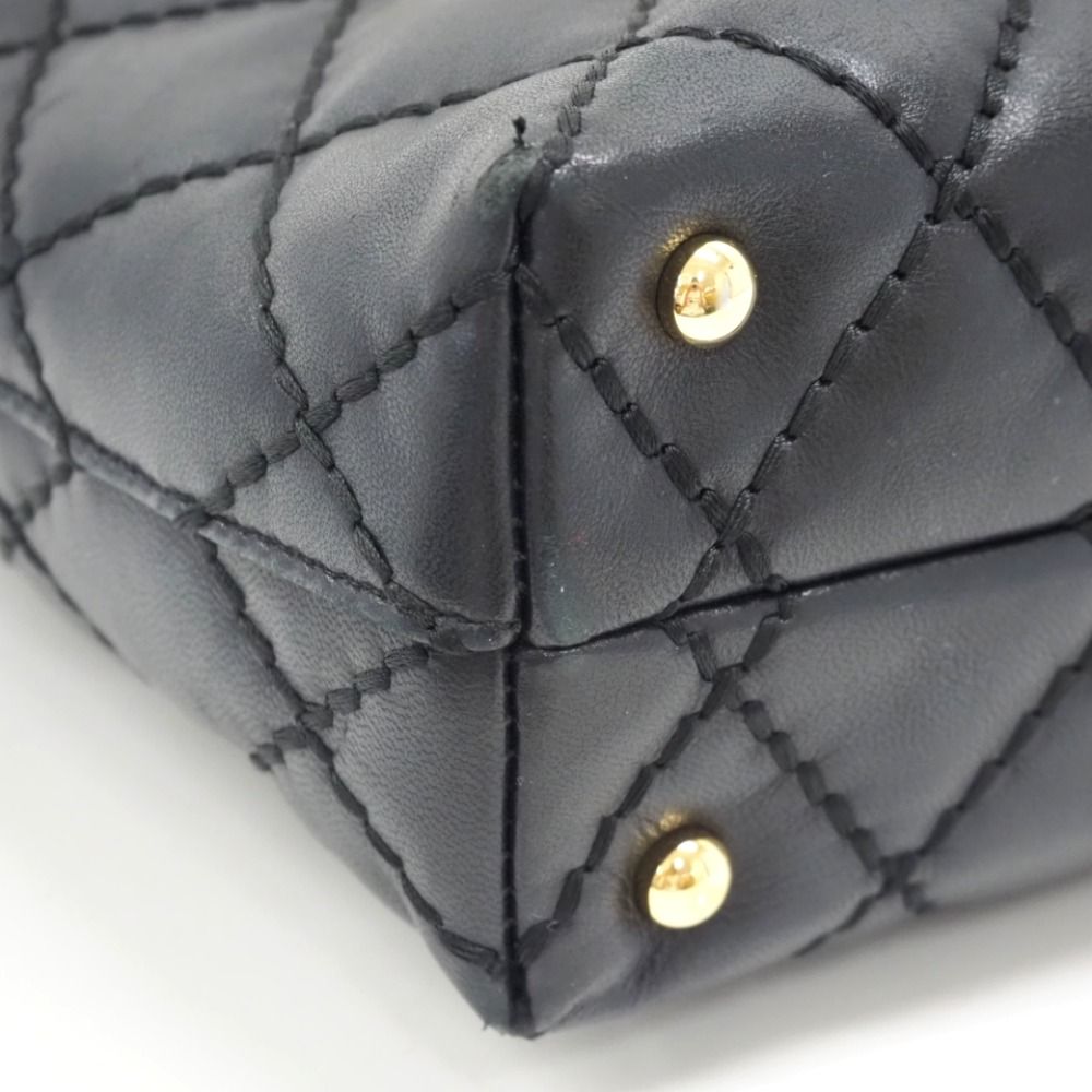 Chanel Wild Stitch CC Logo Lambskin Shoulder Bag Black Brands — view 4