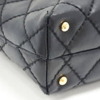 Chanel Wild Stitch CC Logo Lambskin Shoulder Bag Black Brands — view 4