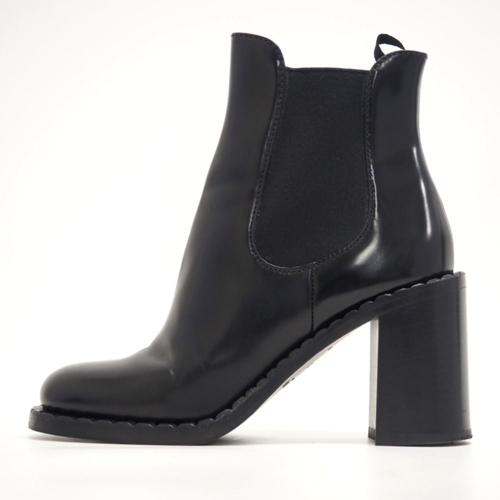 Prada Side Gore Boots Leather Black