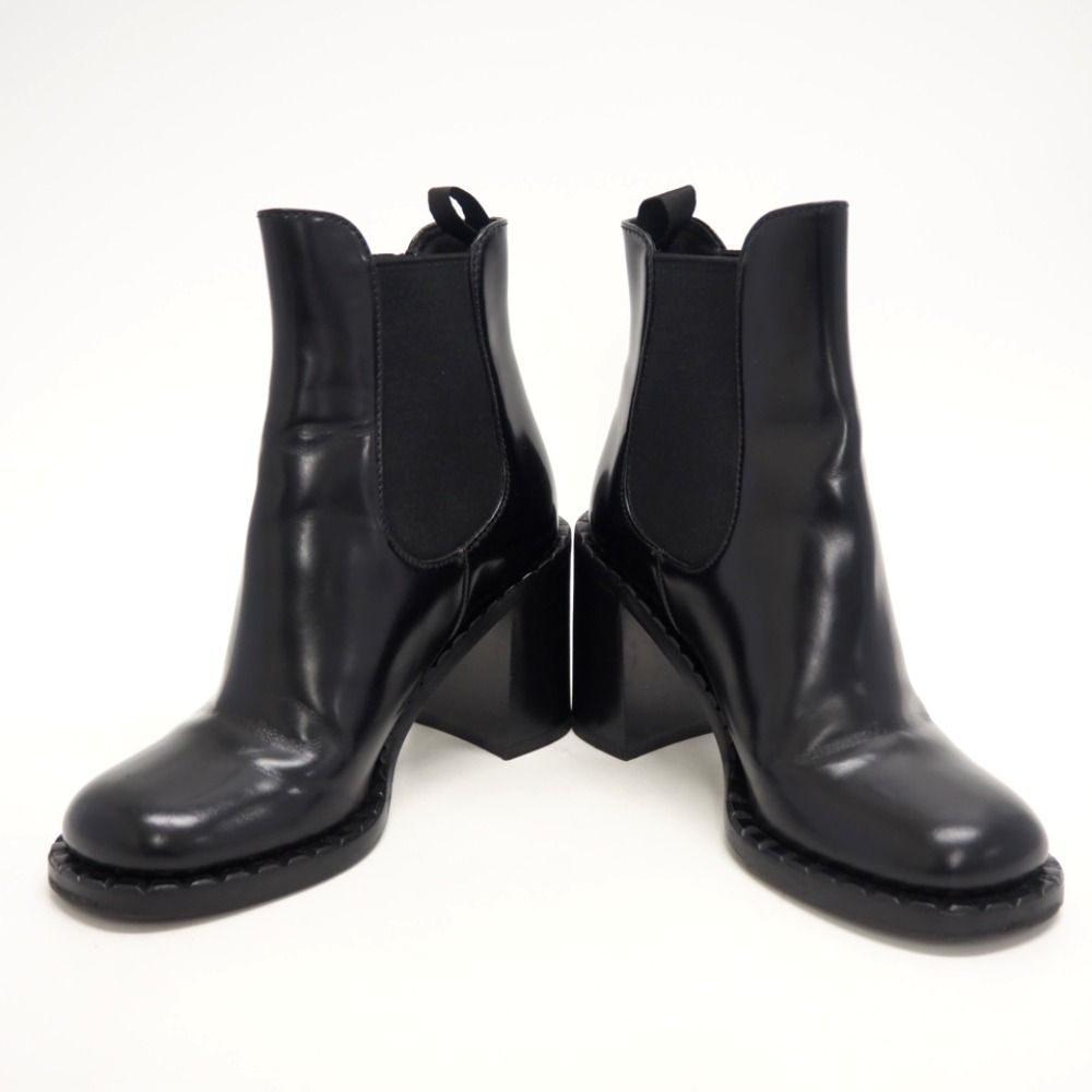 Prada Side Gore Boots Leather Black — view 4
