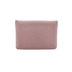 Hermes Calvi Duo Coin Purse Bifold Leather Pink — view 2