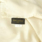 Louis Vuitton Monogram Shine Shawl Silk Lame Thread Ivory Scarf — view 5