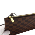 Louis Vuitton Damier Neverfull Pouch Ebene Gold — view 7