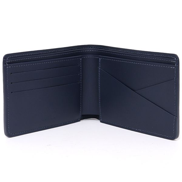 Louis Vuitton Portefeuille Multiple Bifold Wallet Monogram Shadow Navy Blue — view 5