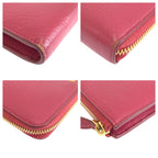 Prada Saffiano Pink Gold Leather Wallet — view 3