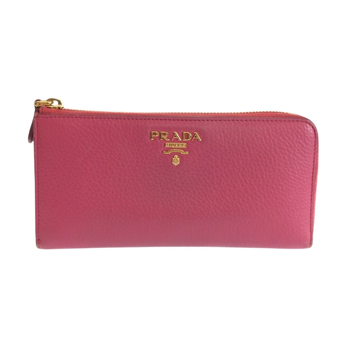 Prada Saffiano Pink Gold Leather Wallet