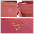 Prada Saffiano Pink Gold Leather Wallet — view 5