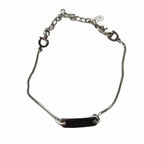 Dior Bracelet Bangle Logo Silver