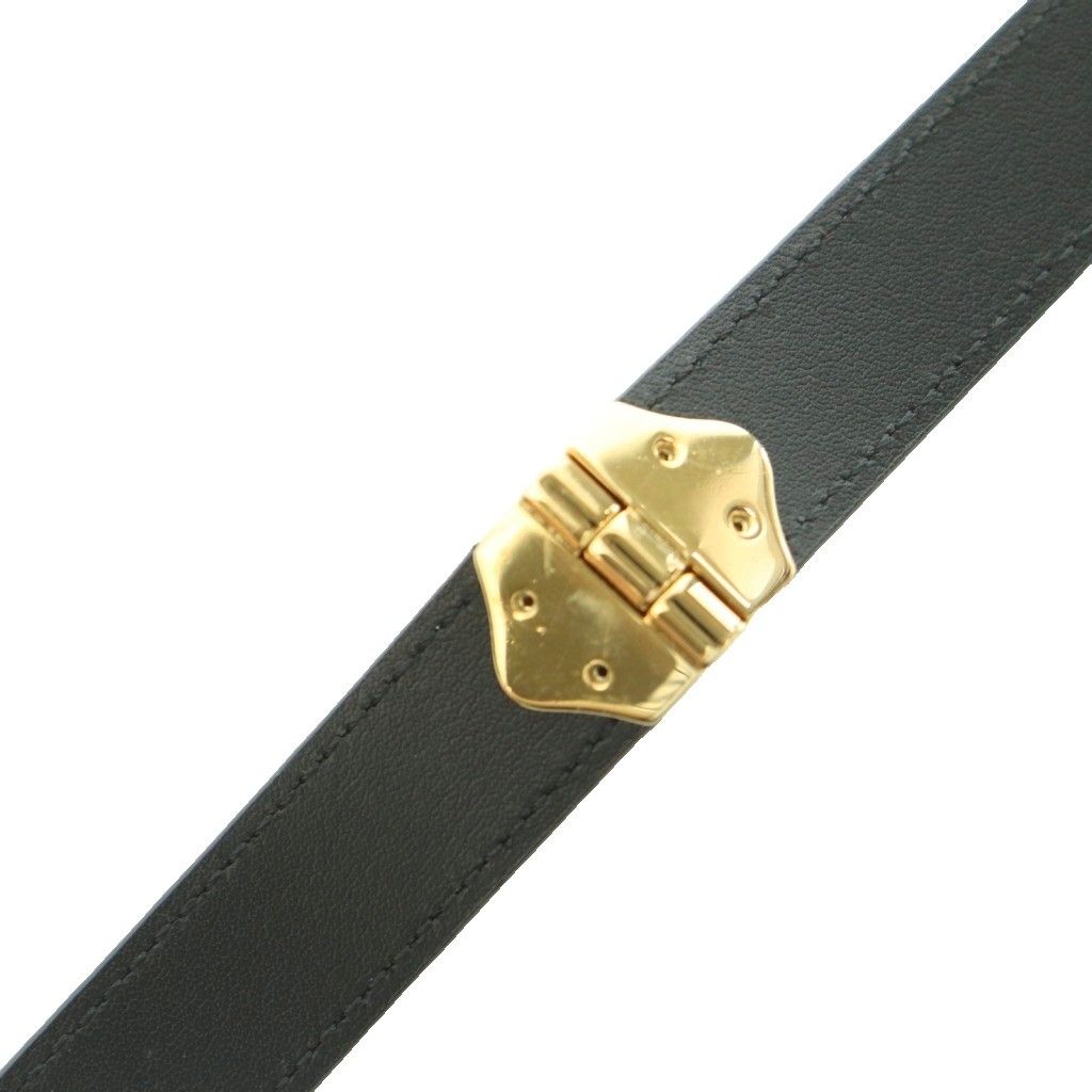 Louis Vuitton Belt Buckle Enamel 75 30 Black — view 8