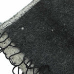 Fendi Scarf Shawl Logo Fringe Black — view 5