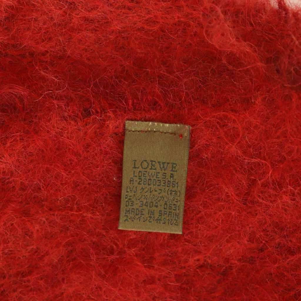 Loewe Scarf Mohair Wool Blend Fringe — view 5