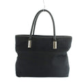 Gucci 002 Handbag Tote Canvas Leather Logo Black