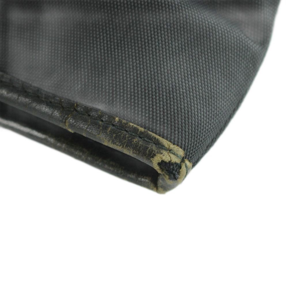 Gucci 002 Handbag Tote Canvas Leather Logo Black — view 8