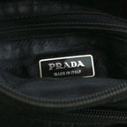 Prada Shoulder Bag Crossbody Logo Nylon Triangle Plate Black — view 5