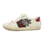 Gucci Sherry Line Ace Sneakers Leather Shoes Three Little Pigs Embroidery