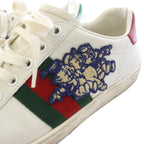 Gucci Sherry Line Ace Sneakers Leather Shoes Three Little Pigs Embroidery — view 4
