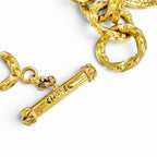 Chanel Vintage CC Logo Medal Chain Bracelet Gold — view 4