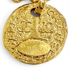 Chanel Vintage CC Logo Medal Chain Bracelet Gold — view 5