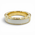 Dior Night Code Ring Crystal Logo Rhinestone Pave White Gold — view 2