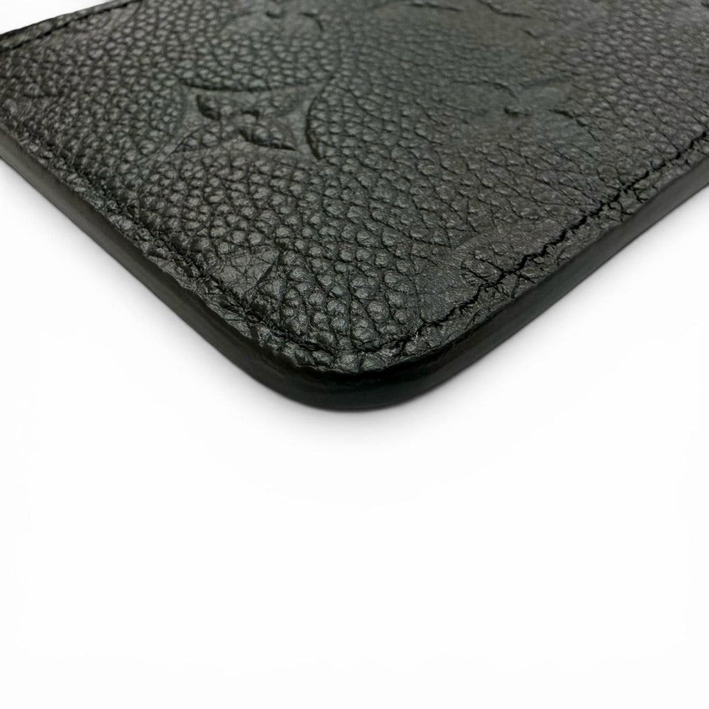 Louis Vuitton Card Case Holder Romy Monogram Empreinte Coin Purse Noir Black — view 5