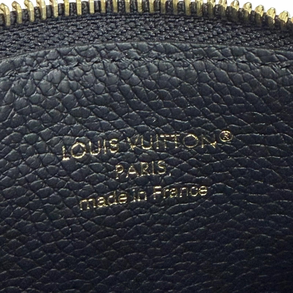 Louis Vuitton Card Case Holder Romy Monogram Empreinte Coin Purse Noir Black — view 8