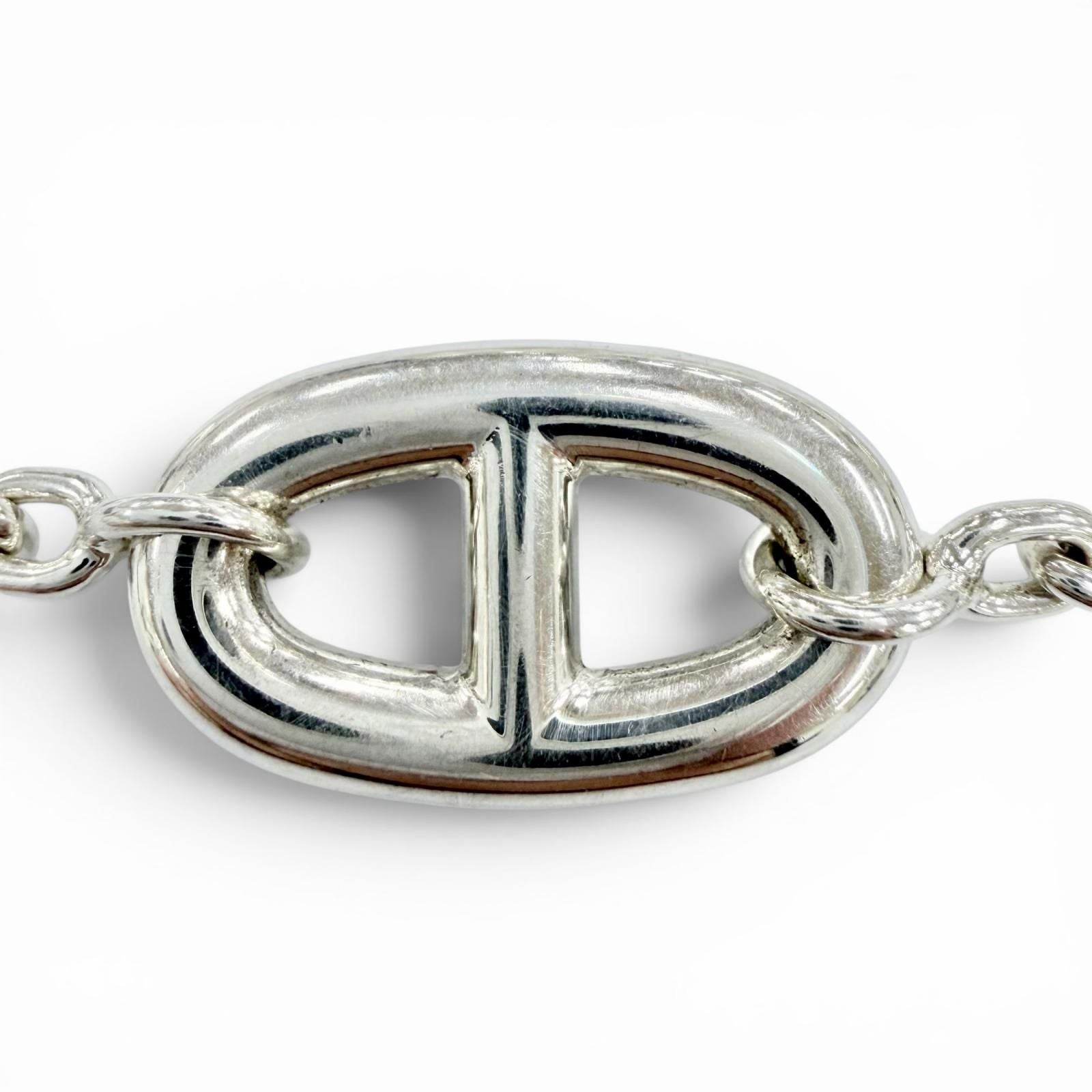 Hermes Farandole 925 Chaine D'ancre 15 cm Chain Bracelet Silver — view 3