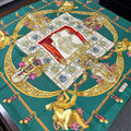 Hermes Carre 90 Scarf Hommage a Charles Garnier Lou Tribute to Green Silk