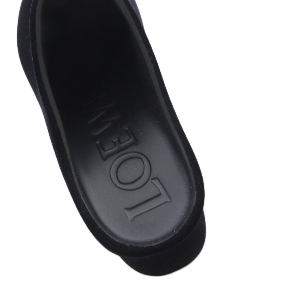 Loewe Terra Terraform Velour Clog Sandals 39 Black — view 7