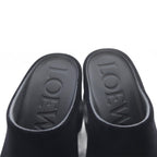 Loewe Terra Terraform Velour Clog Sandals 39 Black — view 4