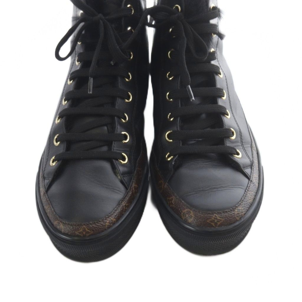 Louis Vuitton Stella Line High Cut Sneakers 37 Black — view 4